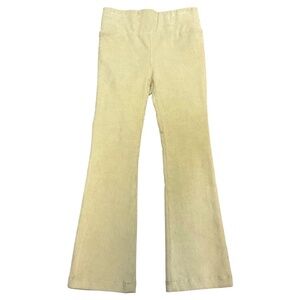 SPRWMN LIGHT GREEN CROPPED FLARE CORDUROY PANTS